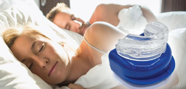 couple sleeping quietly thanks to DreamHero Mouthguard